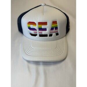 Seattle Mariners Pride Day Trucker Hat Cap 6/1/24 Adjustable SGA